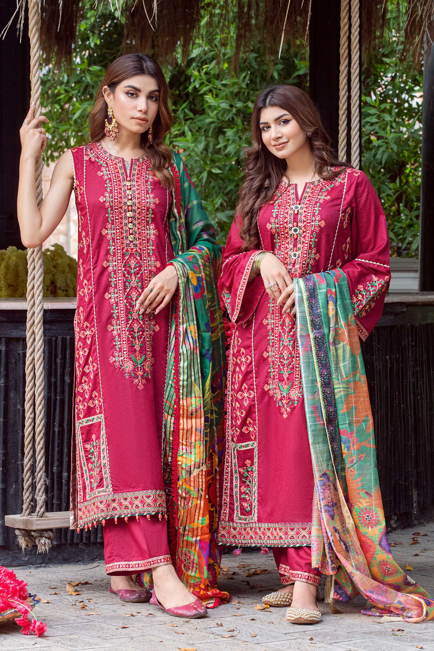 LUXURY UNSTITCHED GULAL 3PC