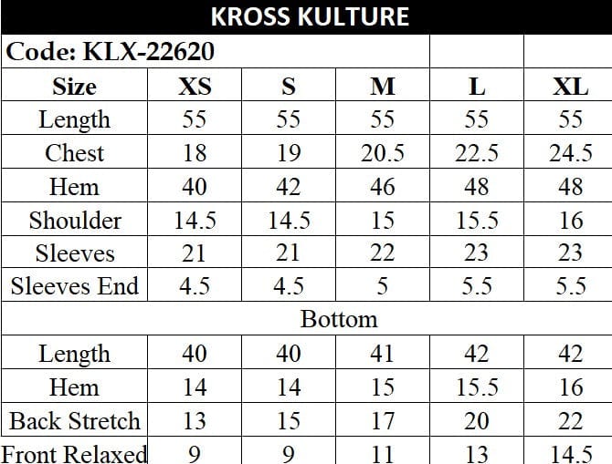 Kross Kulture  LUXURY PRET LUXURY PRET AIRA KLX-22620 (Two Piece)