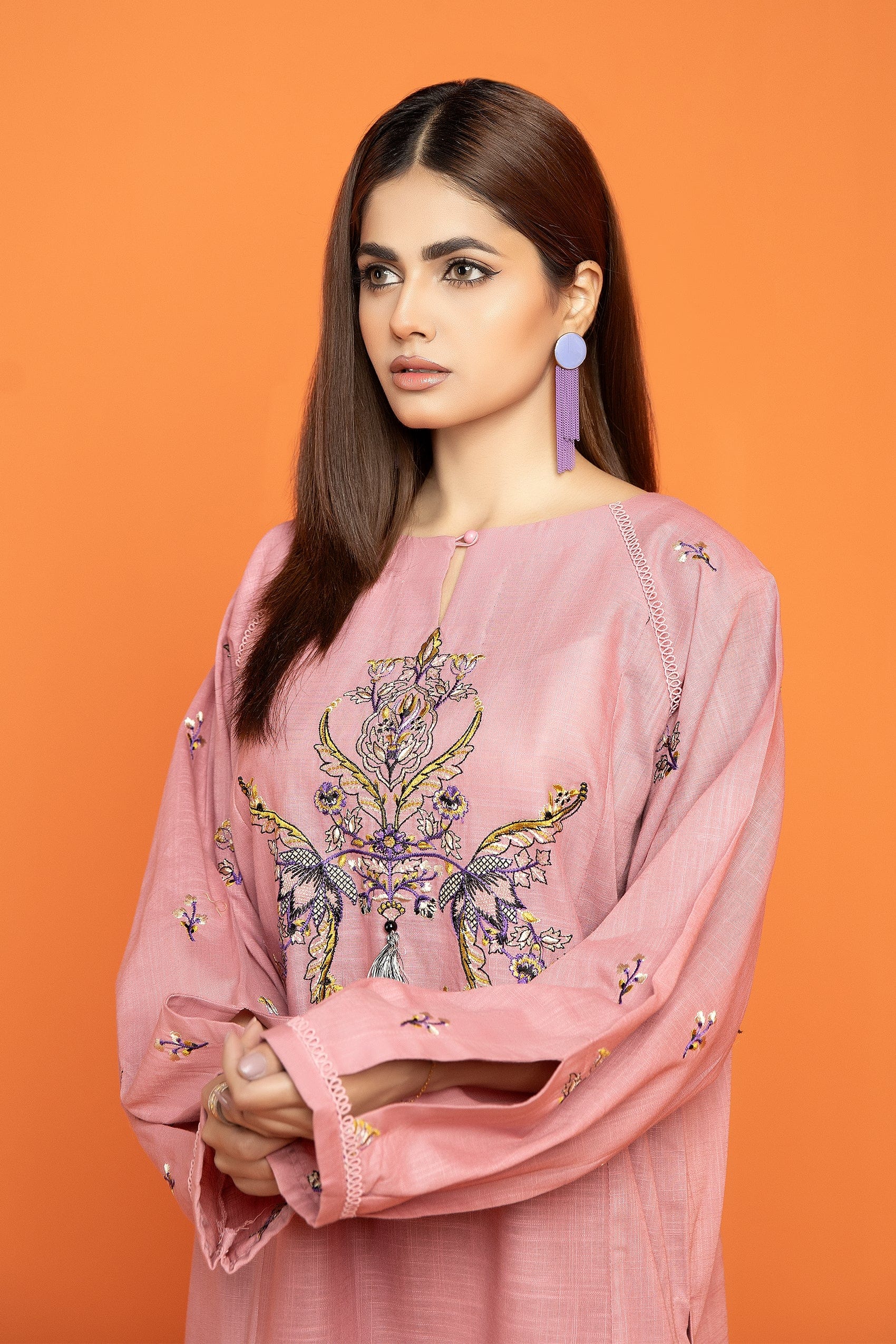 Kross Kulture  Ready-To-Wear Embroidered Ready-To-wear Embroidered KE-22531 (Two Piece)
