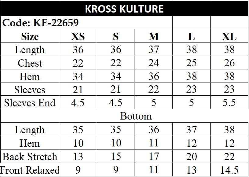 Kross Kulture  Ready-To-Wear Embroidered Ready-To-Wear Embroidered KE-22659 (Two Piece)