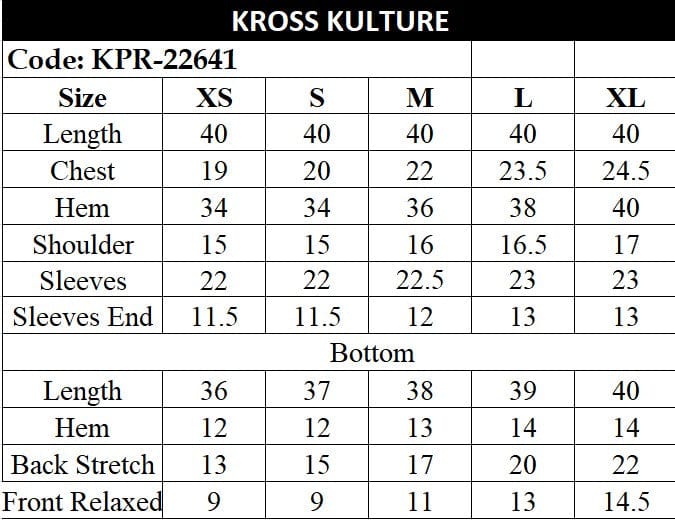Kross Kulture  Viscose LUXURY PRET AMORE KPR-22641 (Two Piece)